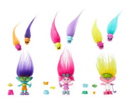 TROLLS 3 NOUVELLE TOURNÉE - POUPÉE POPS CHEVEUX ASSORTIES